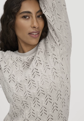 Strick Pullover Regular aus Bio-Baumwolle und Schurwolle - 3