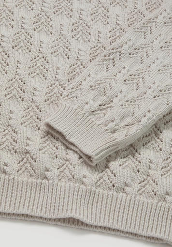Strick Pullover Regular aus Bio-Baumwolle und Schurwolle - 5