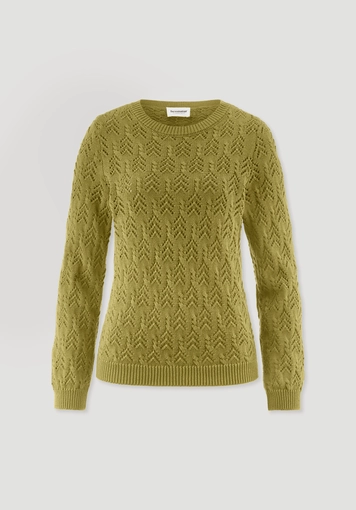 Strick Pullover Regular aus Bio-Baumwolle und Wolle