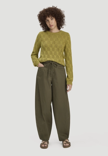 Strick Pullover Regular aus Bio-Baumwolle und Schurwolle - 1