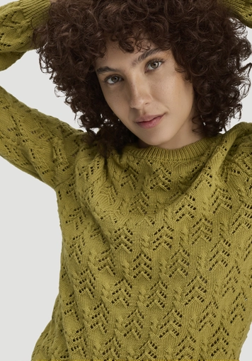 Strick Pullover Regular aus Bio-Baumwolle und Schurwolle - 3