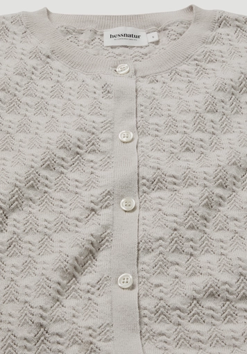 Regular knit jacket made from organic cotton with merino wool - 5