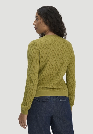 Strick Jacke Regular aus Bio-Baumwolle mit Merinowolle - 2