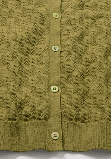 Strick Jacke Regular aus Bio-Baumwolle mit Merinowolle - 6