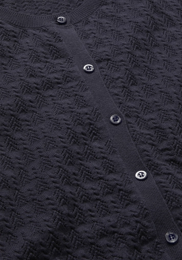 Strick Jacke Regular aus Bio-Baumwolle mit Merinowolle - 5