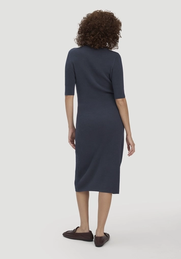 Strick Kleid Regular aus Bio-Baumwolle und Wolle - 1