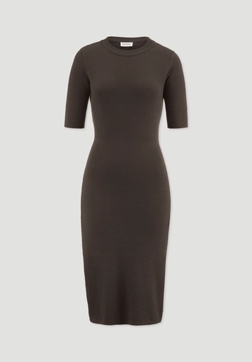 Strick Kleid Regular aus Bio-Baumwolle und Wolle - 4
