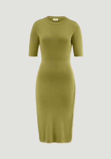 Strick Kleid Regular aus Bio-Baumwolle und Wolle - 4