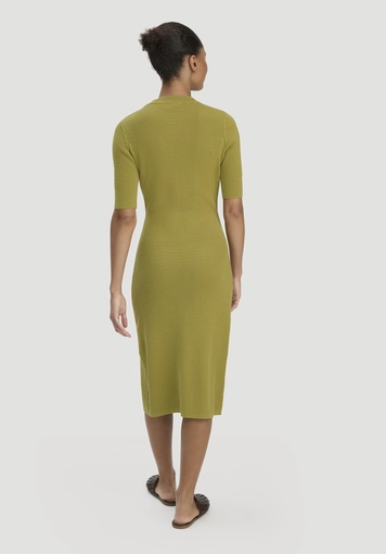 Regular knit dress made from organic cotton and wool - 1