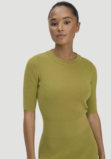 Regular knit dress made from organic cotton and wool - 2