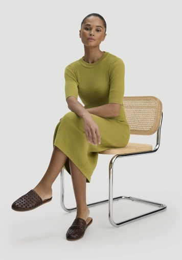 Strick Kleid Regular aus Bio-Baumwolle und Wolle - 3