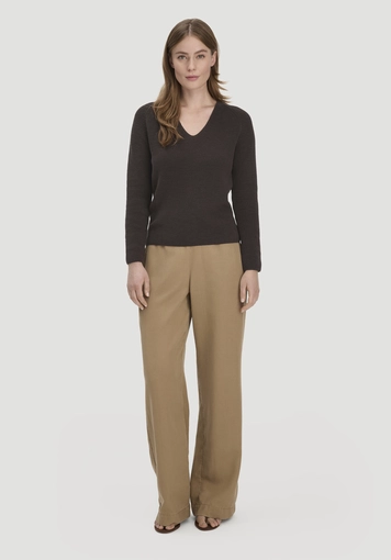 Knitted sweater regular made of pure organic cotton - 1