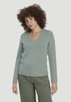 Knitted sweater regular made of pure organic cotton