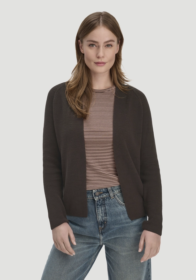 Strick Jacke Regular aus reiner Bio-Baumwolle