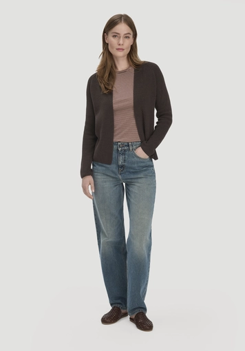 Strick Jacke Regular aus reiner Bio-Baumwolle - 1