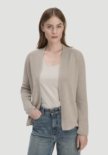 Strick Jacke Regular aus reiner Bio-Baumwolle - 0