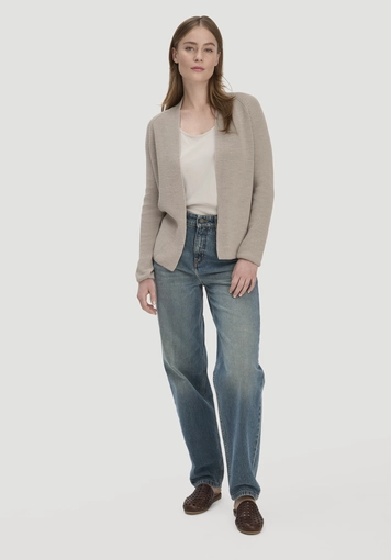 Knitted jacket Regular made of pure organic cotton - 1