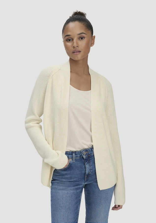 Strick Jacke Regular aus reiner Bio-Baumwolle