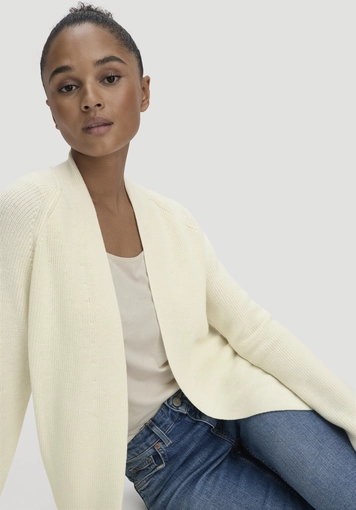 Knitted jacket Regular made of pure organic cotton - 3