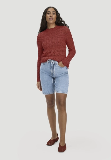 Knitted sweater regular made of pure organic cotton - 1