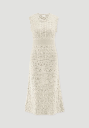 Strick Kleid Midi aus reiner Bio-Baumwolle - 4