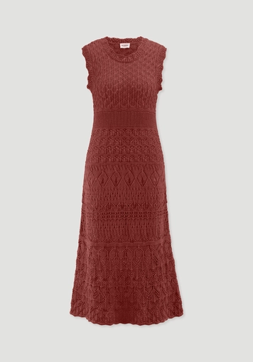 Strick Kleid Midi aus reiner Bio-Baumwolle - 4