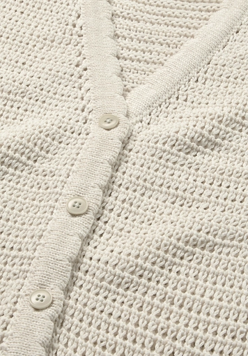 Regular knit vest made of pure cotton - 5