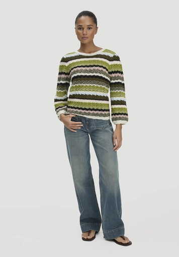 Strick Pullover Regular aus reiner Baumwolle - 1