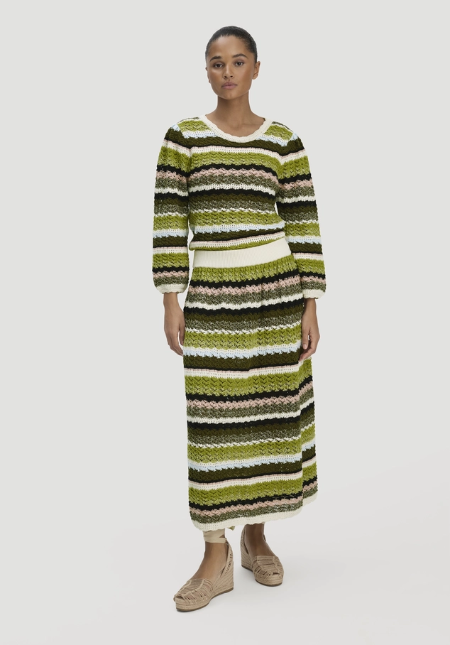 Regular knit skirt made of pure cotton