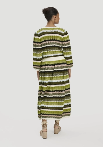 Regular knit skirt made of pure cotton - 1