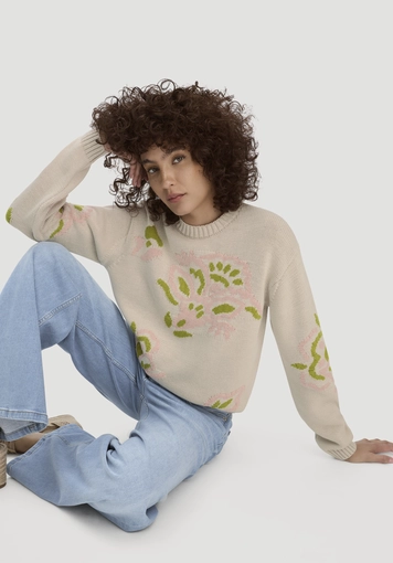 Strick Pullover Relaxed aus reiner Baumwolle - 4