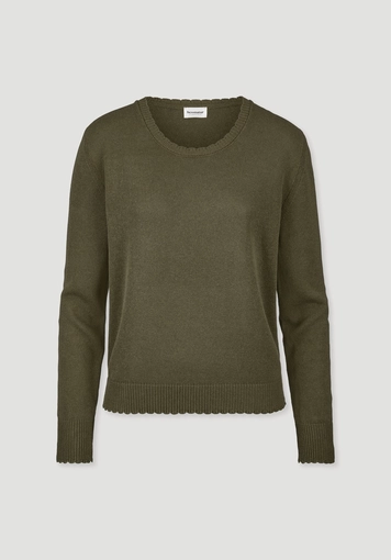 Strick Pullover Relaxed aus Leinen mit Bio-Baumwolle und LENZING™ ECOVERO