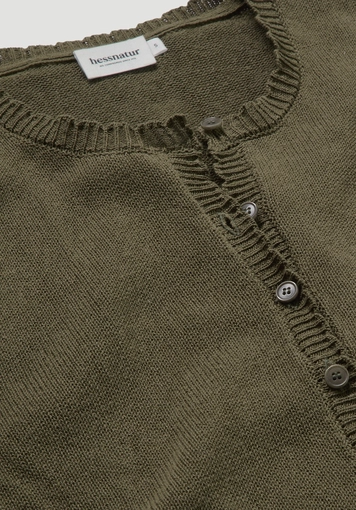 Strick Jacke Regular aus Leinen mit Baumwolle und Viskose - 5