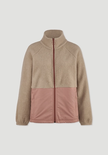 Wollfleece Jacke Relaxed aus Bio-Merinowolle mit Bio-Baumwolle - 4