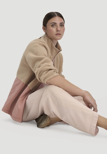 Wollfleece Jacke Relaxed aus Bio-Merinowolle mit Bio-Baumwolle - 3