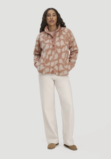 Wool fleece Troyer Relaxed made of organic merino wool with organic cotton - 1