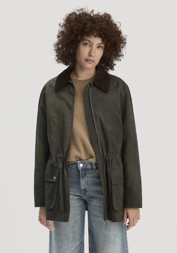 Wachsjacke Regular aus reiner Bio-Baumwolle - 0