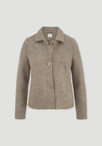 Walk jacket regular made of pure organic merino wool