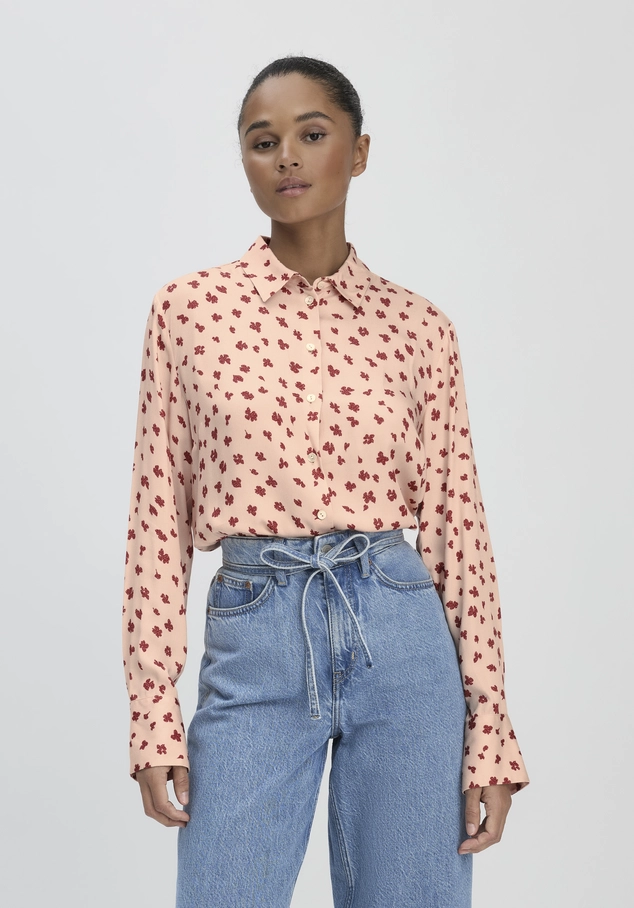 Print blouse Relaxed made of pure LENZING™ ECOVERO™ viscose