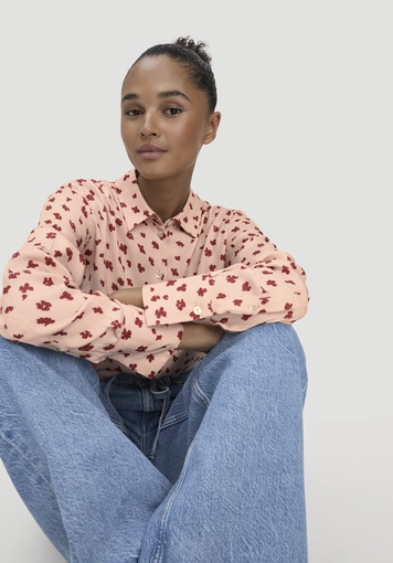 Print blouse Relaxed made of pure LENZING™ ECOVERO™ viscose - 3