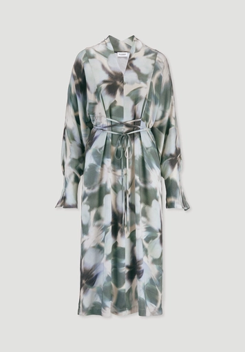 Kimono Kleid Wickeloptik Midi aus LENZING™ ECOVERO™ - 4