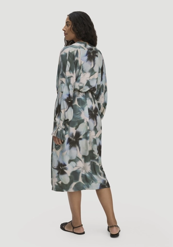 Kimono wrap-style midi dress made from LENZING™ ECOVERO™ - 1