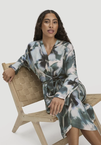 Kimono Kleid Wickeloptik Midi aus LENZING™ ECOVERO™ - 3