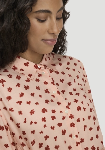 Gewebe Hemdblusenkleid Knielang aus reiner LENZING™ ECOVERO™ Viskose - 2