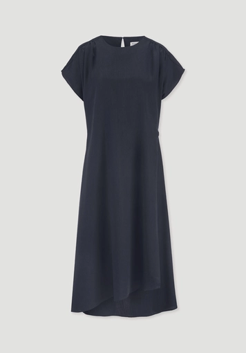 Gewebe Kleid mit Wickeloptik Midi aus reinem TENCEL™ Lyocell - 4