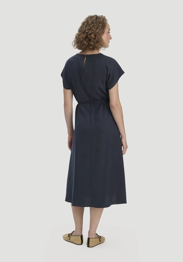 Wrap-style midi dress made from pure TENCEL™ Lyocell - 1