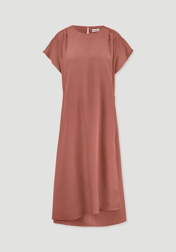 Gewebe Kleid mit Wickeloptik Midi aus reinem TENCEL™ Lyocell - 5