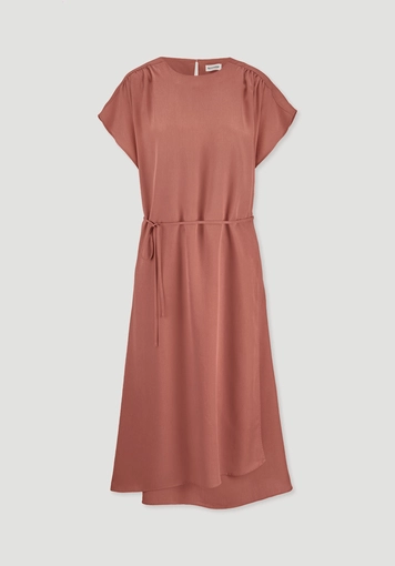 Gewebe Kleid mit Wickeloptik Midi aus reinem TENCEL™ Lyocell - 6