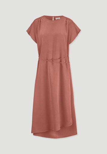Gewebe Kleid mit Wickeloptik Midi aus reinem TENCEL™ Lyocell - 7