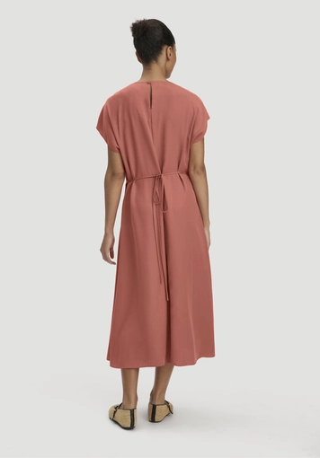 Gewebe Kleid mit Wickeloptik Midi aus reinem TENCEL™ Lyocell - 1